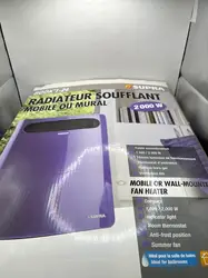 chauffage soufflant mobile ou mural supra 200w violet