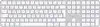 clavier sans fil azerty apple magic keyboard avec touch id et pavé numérique blanc