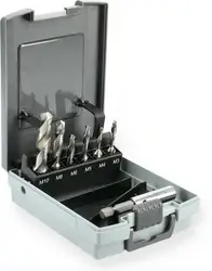 coffret de 6 forets taraudeurs et porte embout universel - hanger - 155898