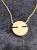 collier chaumet jeux de liens harmony en or rose avec un pendentif rond en nacre serti de petits diamants or 750 millième (18 ct) 
