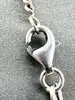 collier thomas sabot maille gourmette avec pendentif plume argent 925 millième (22 ct) 11,69g