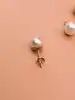 demie parure boucles d'oreilles et pendentif en perles de culture blanches or 750 millième (18 ct) 1,98g