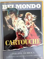 dvd belmondo - cartouche avec jean paul belmondo et claudia cardinale