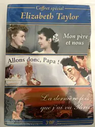 dvd coffret elizabeth taylor - mon père et nous - allons donc papa - la dernière fois que j'ai vu paris