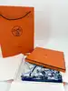 foulard / carré en soie hermès ex-libris mosaïque bleu - 65 cm