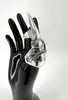 grande bague armure articulée au design médiéval argent 925 millième (22 ct) 51,76g