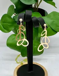korp1437 boucles d'oreille pendantes avec motif en bronze t2 x 4,5 cm