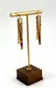 korp1440 boucles d’oreilles pendantes composées de plaques en bronze ornées de motifs