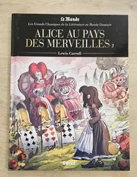 livre bd alice au pays des merveilles - le monde les grands classiques de la littérature en bande dessinée