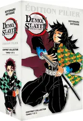 livre demon slayer edition pilier - coffret tome 01 & tome 02