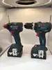 lot perceuse + visseuse à choc bosch gsb 18v-65 + gdx 18v-200
