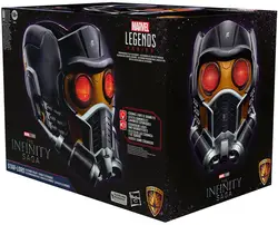 marvel legends series, casque électronique premium star - lord avec son et lumière, article de cosplay pour adultes