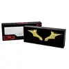 merchoid the batman aimant plaqué or 24 carats avec logo batman 2022 édition limitée avec boîte de présentation