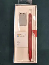 microsoft surface pen - v3 - stylet actif - 2 boutons - bluetooth 4.0 - rouge - pour surface 3, book, book with performance base, 