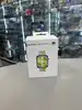 montre connectée huawei watch fit 5 bluetooth argent avec bracelet en fluoroélastomère blanc et vert
