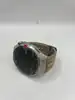 montre connectée huawei watch gt6 pro 46 mm bluetooth titane argenté avec bracelet tissé marron