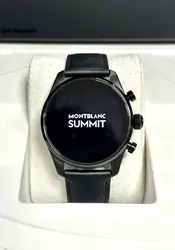 montre connectée smartwatch montblanc summit 3 42mm titane s3t22