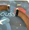 montre femme mauboussin l'heure du premier jour rayonnant mouvement à quartz, bracelet jonc en cuir bordeaux