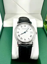 montre girard-perregaux classique automatique a n°461 en acier et le cuir de veau