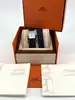 montre hermès l'heure h moyen modèle bracelet double tour en cuir bleu marine