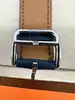 montre hermès l'heure h moyen modèle bracelet double tour en cuir bleu marine