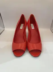 paire mocassins femme maxmara rouge