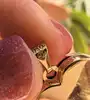 pendentif "boîte photo" forme coeur en 2 ors or 750 millième (18 ct) 1,35g