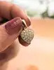 pendentif coeur pavé de petits diamants or 750 millième (18 ct) 1,81g
