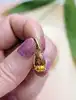 pendentif or orné d'une citrine facettée forme goutte d'eau or 750 millième (18 ct) 1,02g