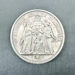 pièce 10 francs hercule 1965 argent 900 millième 25,09g
