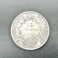 pièce 10 francs hercule 1967 argent 900 millième 25,01g