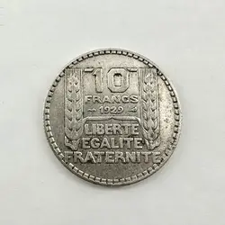 pièce 10 francs turin 1929 argent 680 millième 9,91g