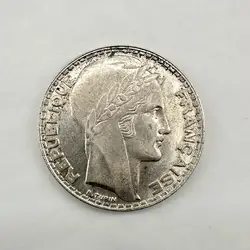 pièce 20 francs turin 1933 argent 680 millième 20,25g