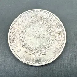 pièce 50 francs hercule 1978 argent 900 millième 29,93g