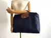 porte-documents longchamp le pliage en toile bleu