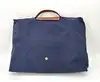 porte-documents longchamp le pliage en toile bleu