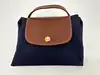 porte-documents longchamp le pliage en toile bleu