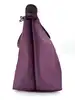 sac à main longchamp le pliage one m en toile et cuir violet