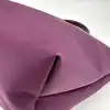 sac à main longchamp le pliage one m en toile et cuir violet