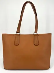 sac cabas  longchamp en cuir camel
