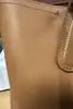 sac cabas  longchamp en cuir camel
