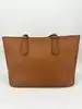 sac cabas  longchamp en cuir camel
