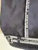 sac cabas vanessa bruno zippé anthracite en toile et paillettes avec bandoulière amovible et réglable taille s