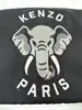 sac kenzo varsity noir avec broderie éléphant en toile noire