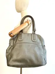 sac longchamp cosmo de voyage en cuir gris pailleté