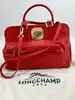 sac longchamp gatsby en cuir rouge embossé façon python