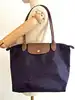 sac longchamp le pliage original m en toile violet