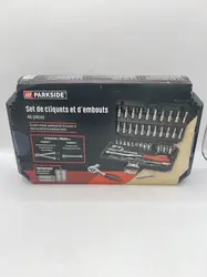 set de cliquets et d'embouts parkside 46 pieces