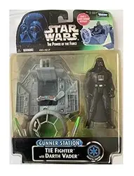 star wars action playset mit figur 69847 - gunner station tie fighter mit darth vader