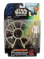 star wars - the power of the force - millennium falcon gunner station and luke skywaler u0026 tie fighter gunner station and darth